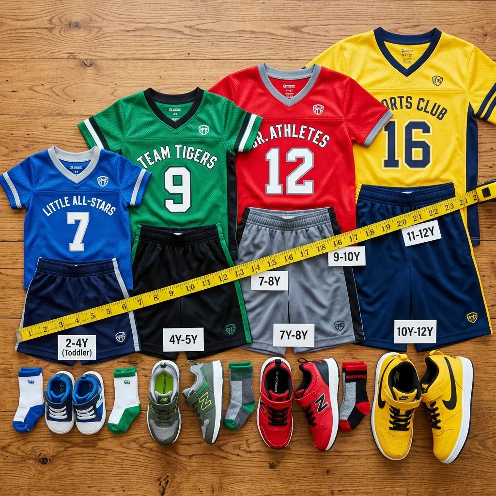Kids' Sportswear Size Guide Growing Room and Comfort